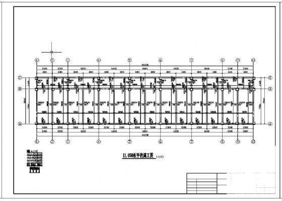 1800平米4层框架结构服装市场结构施工CAD图纸 - 3