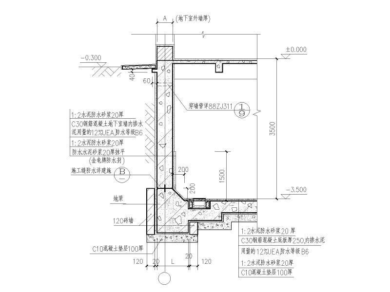 18类地下室防水节点详图大样图纸cad剖面图 Dwg下载 好图网手机版