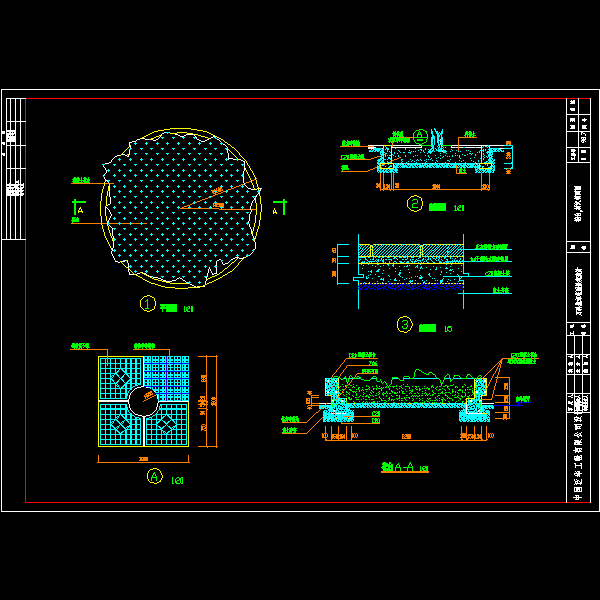 一份花台树穴施工dwg格式cad图纸大样图纸 下载 好图网